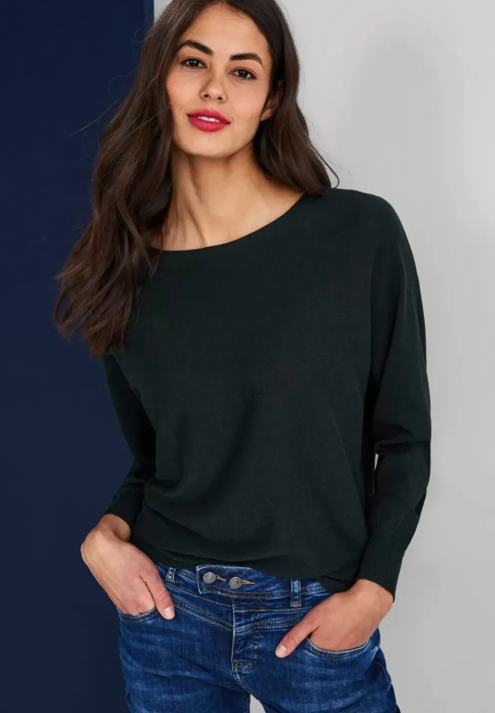 Pullover In Unifarbe