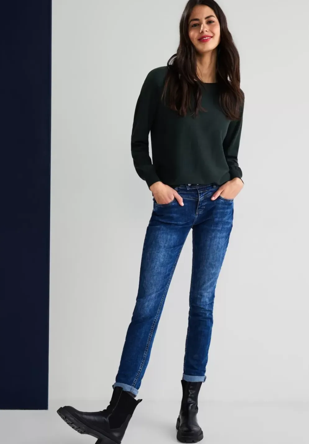 Pullover In Unifarbe