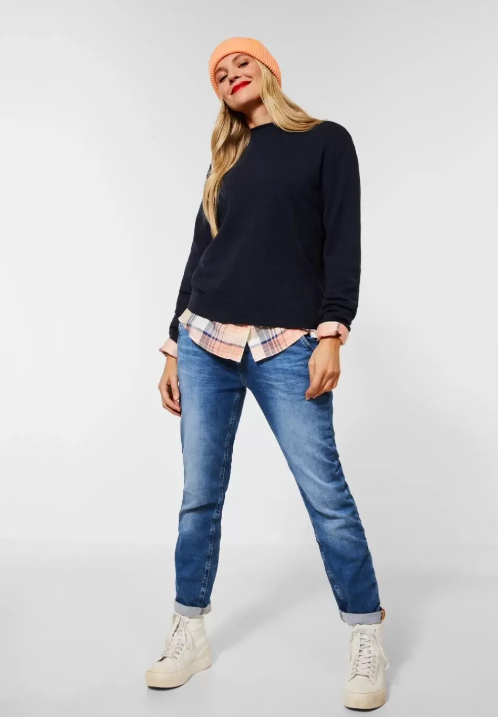Pullover In Unifarbe