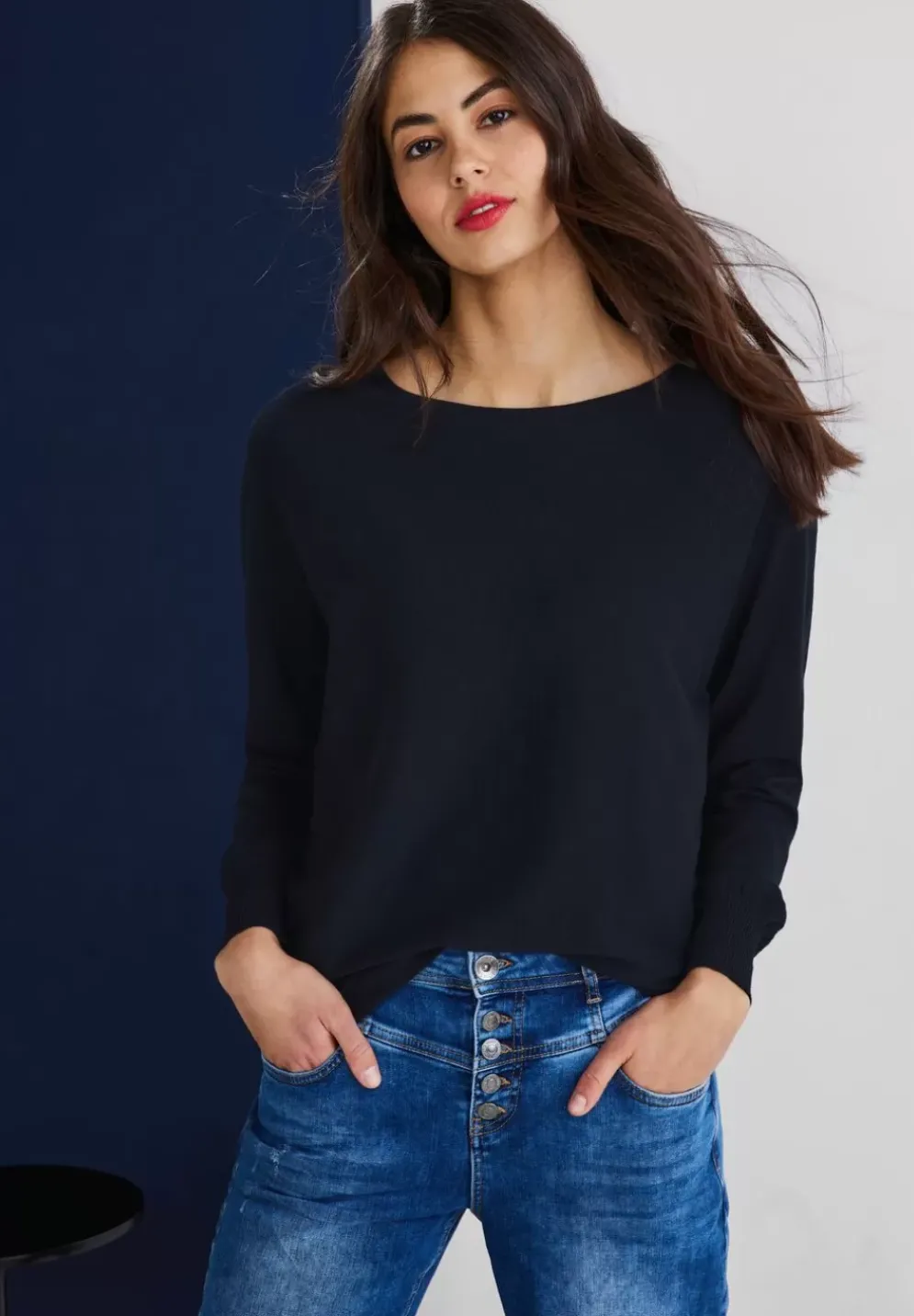 Pullover In Unifarbe