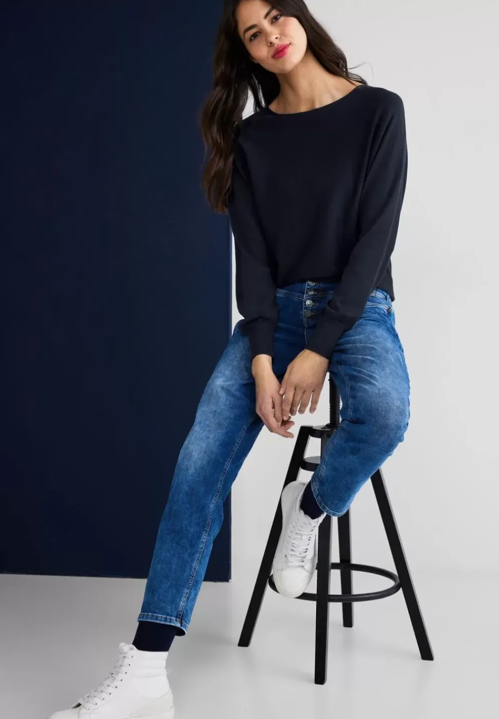 Pullover In Unifarbe