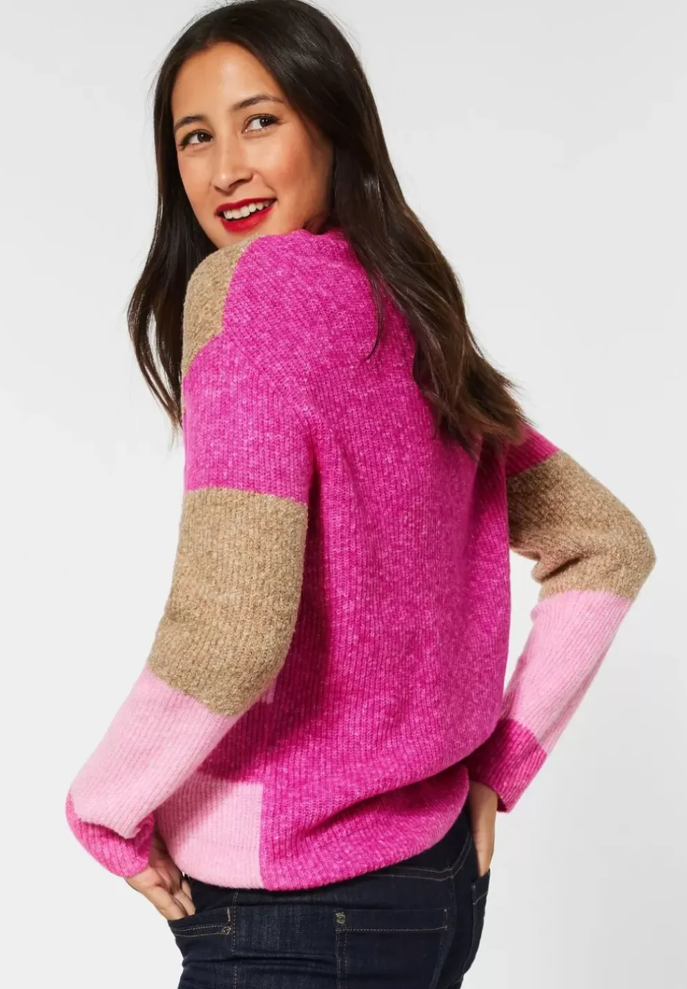 Pullover Mit Colourblock