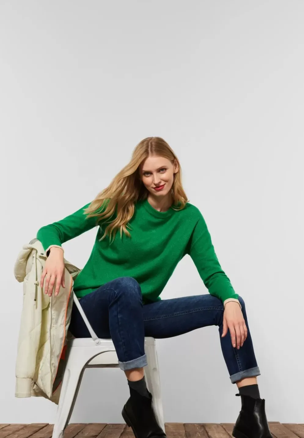 Pullover Mit Farbdetails