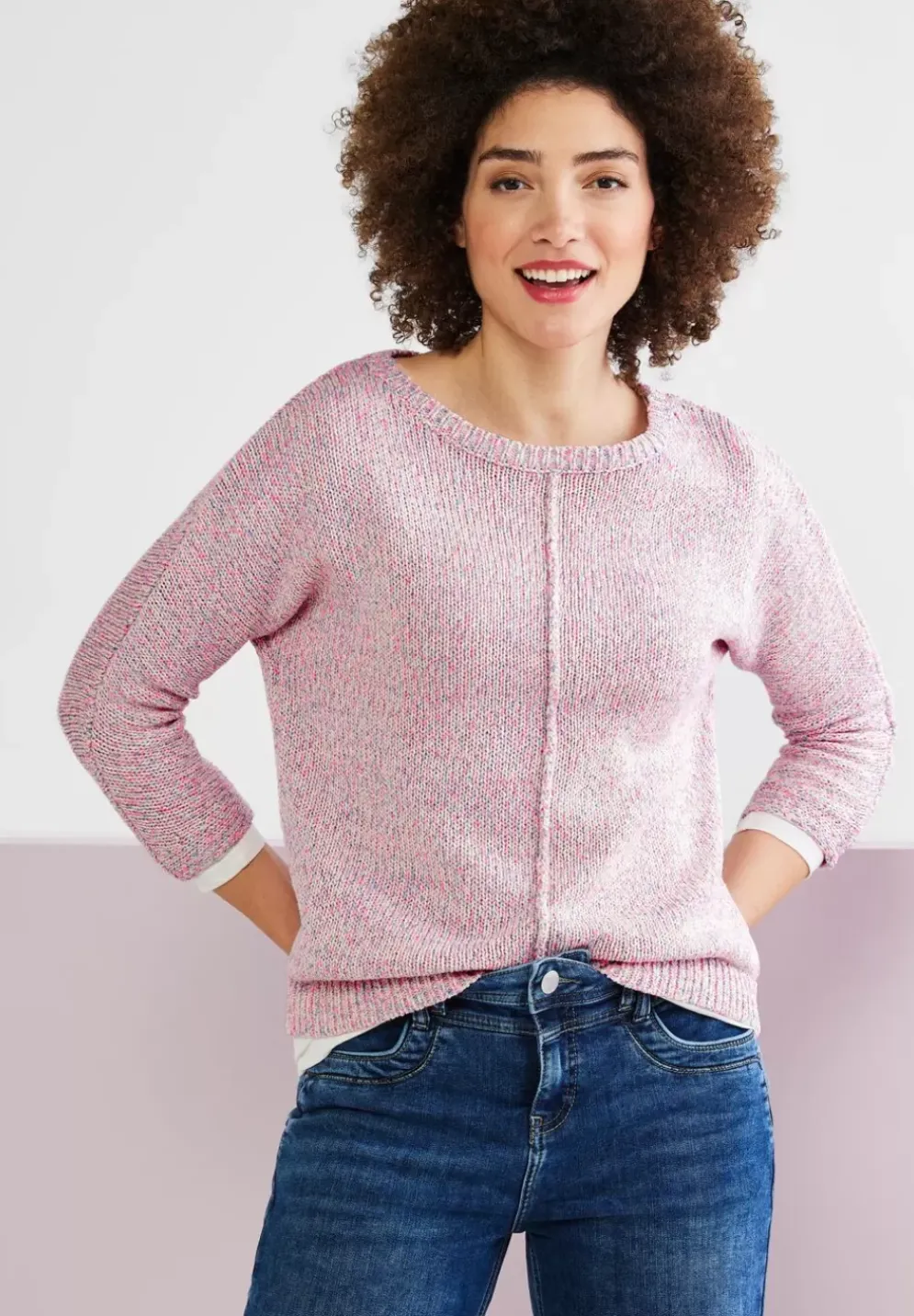 Pullover Mit Multicolor Garn