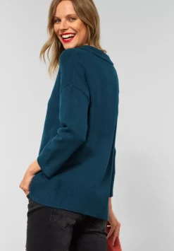 Pullover Mit Polokragen