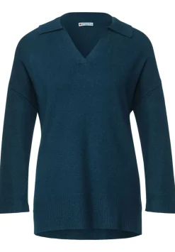 Pullover Mit Polokragen