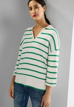 Pullover Mit Polokragen
