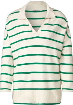 Pullover Mit Polokragen