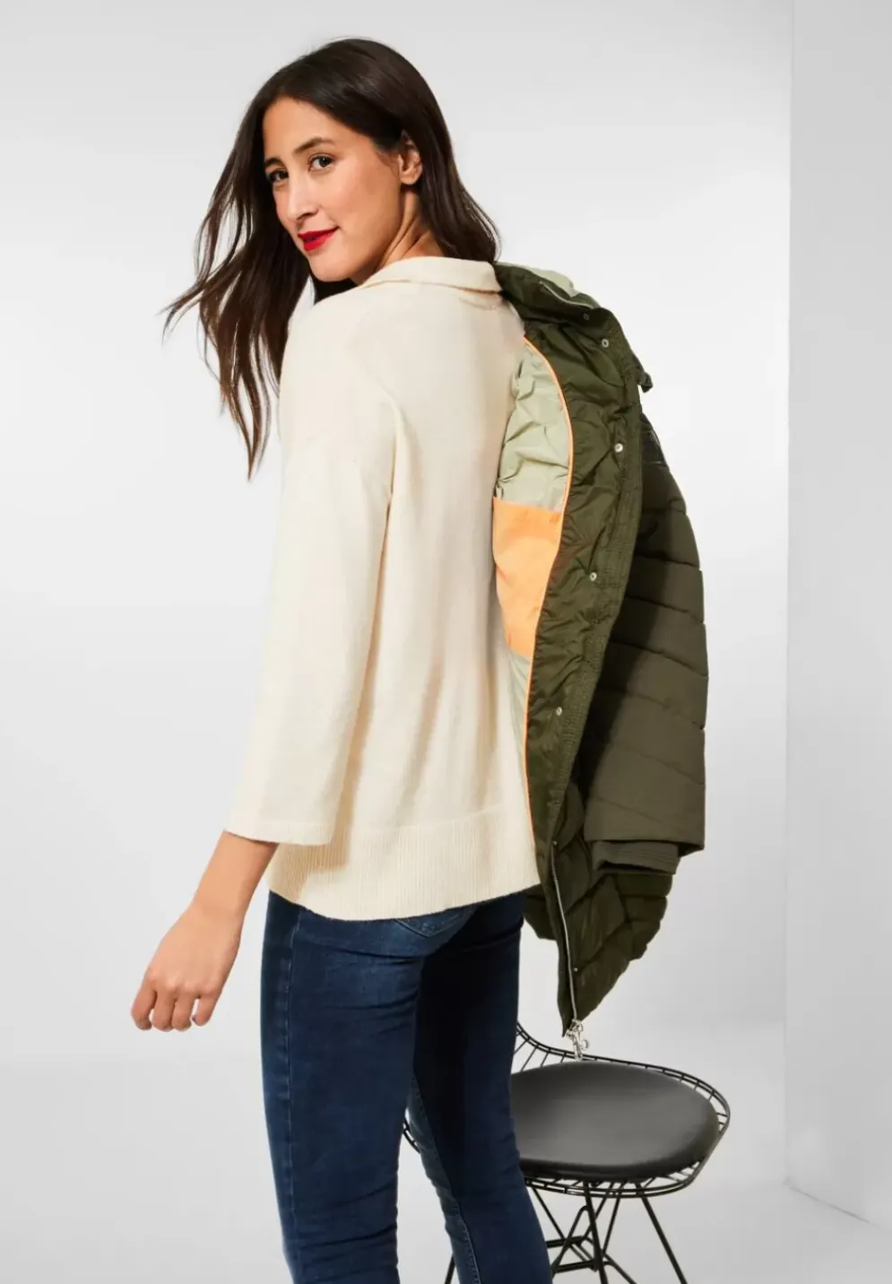 Pullover Mit Polokragen
