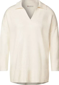 Pullover Mit Polokragen