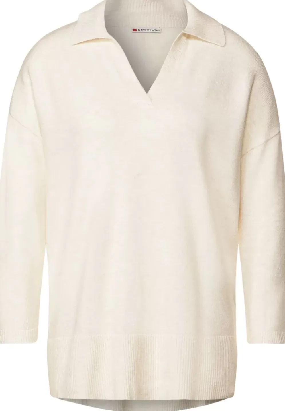 Pullover Mit Polokragen