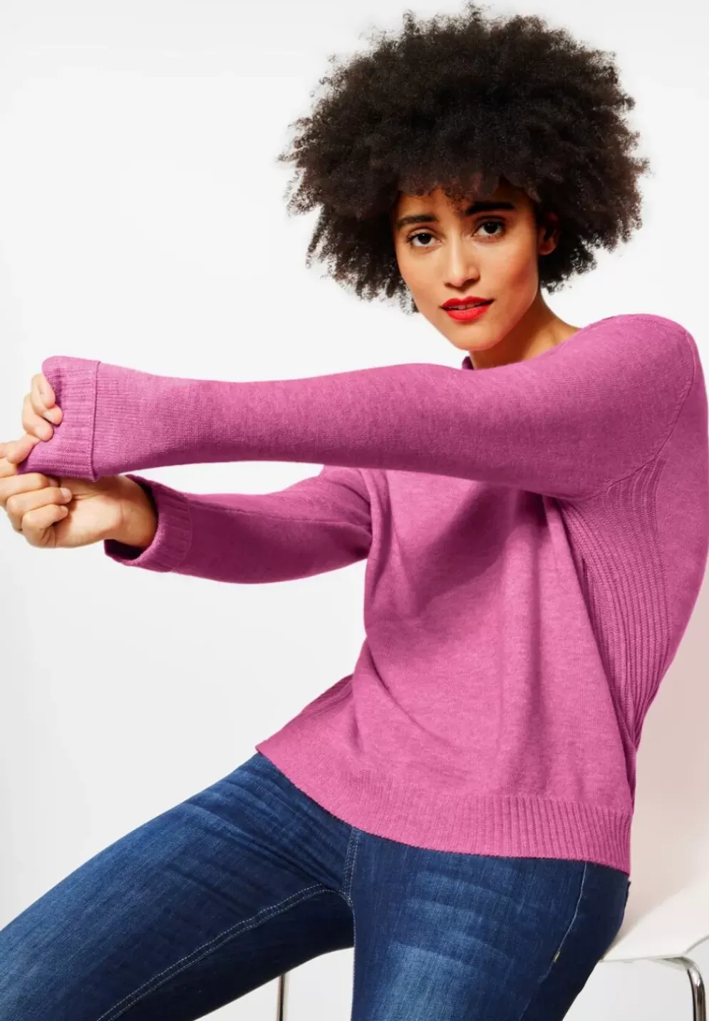 Pullover Mit Stehkragen