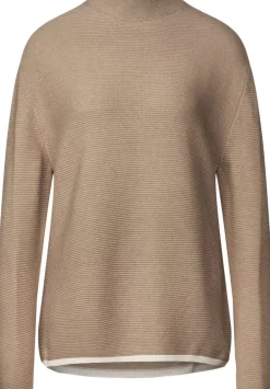 Pullover Mit Stehkragen