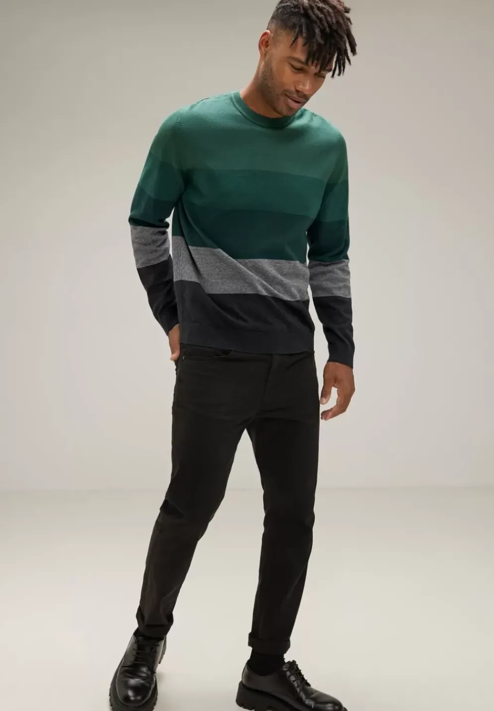 Pullover Mit Streifenmuster