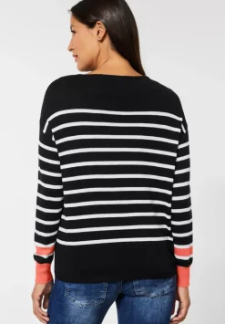 Pullover Mit Streifenmuster