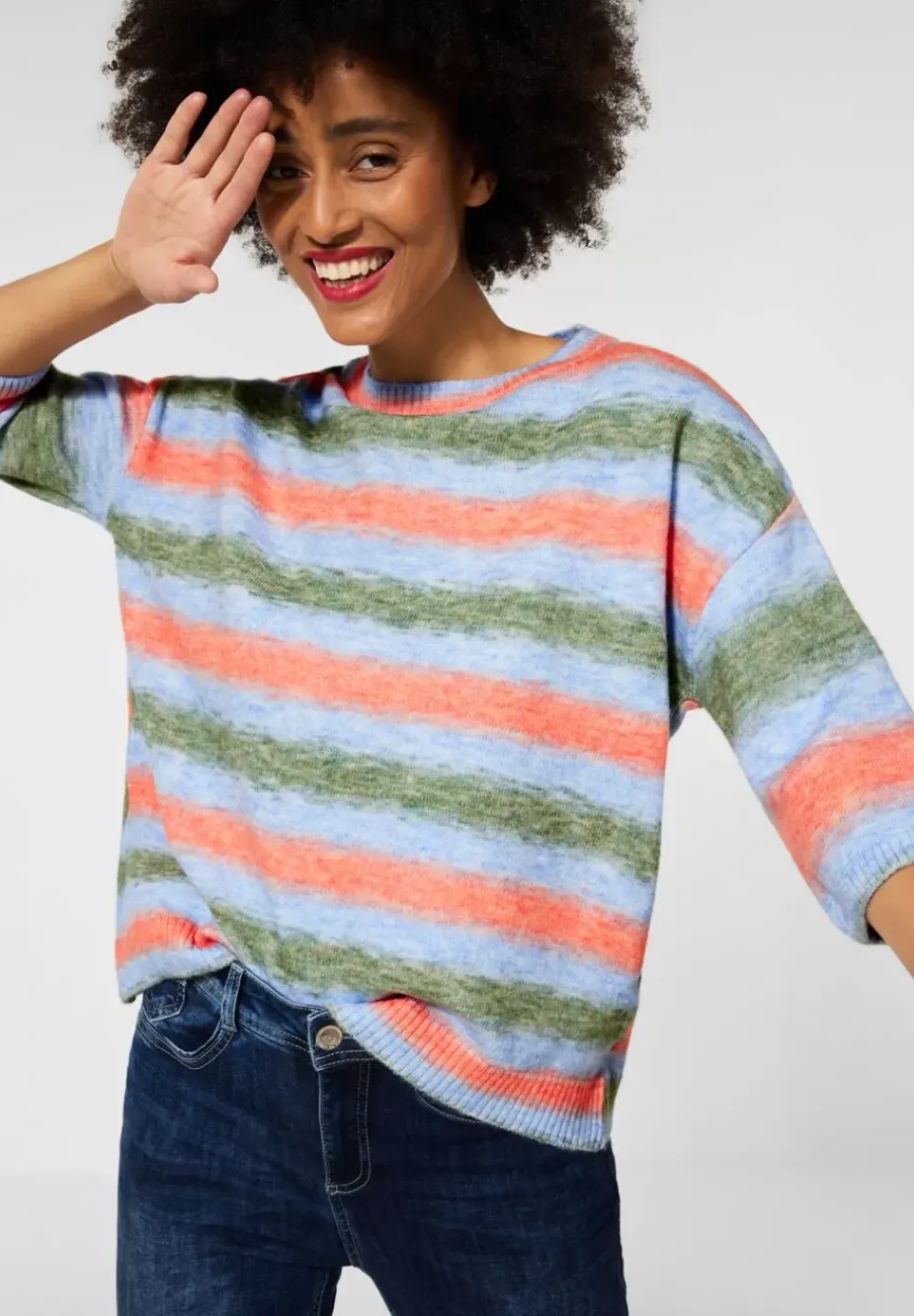 Pullover Mit Streifenmuster
