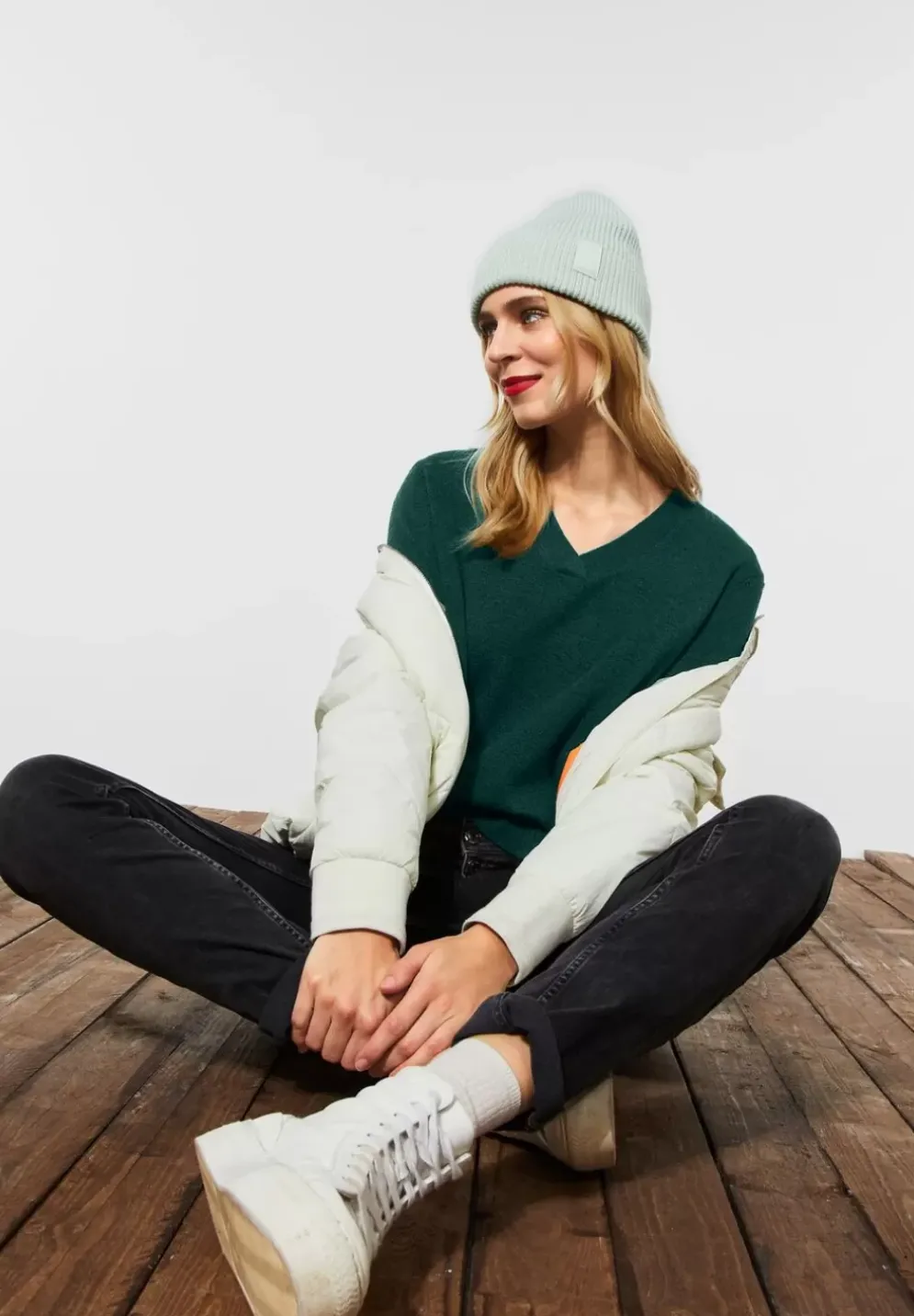 Pullover Mit V-Ausschnitt