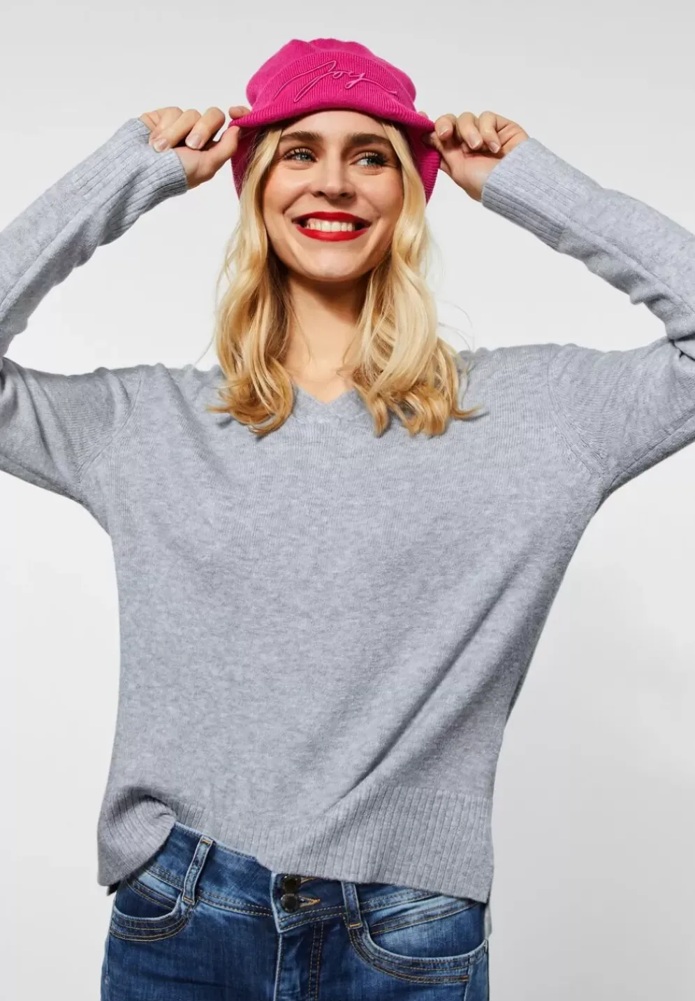 Pullover Mit V-Ausschnitt