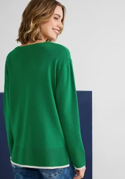 Pullover Mit V-Ausschnitt