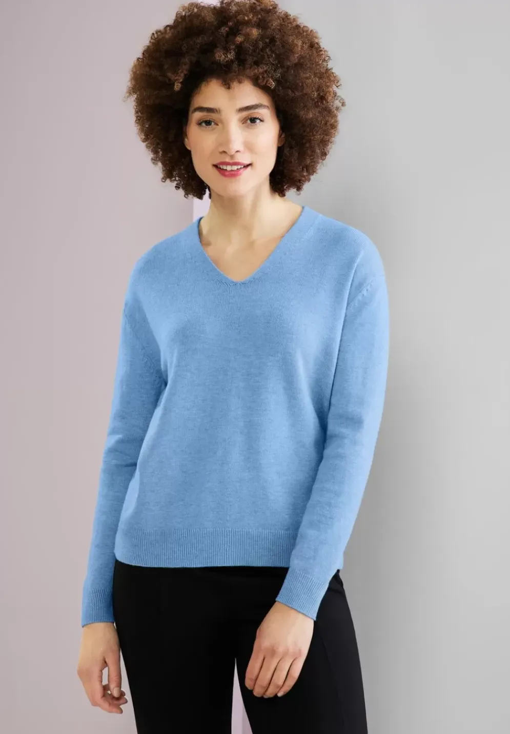 Pullover Mit V-Ausschnitt