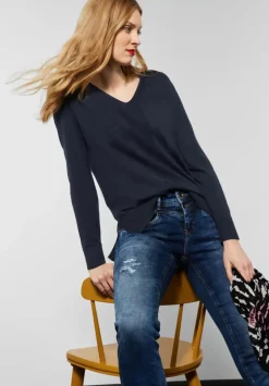 Pullover Mit V-Ausschnitt