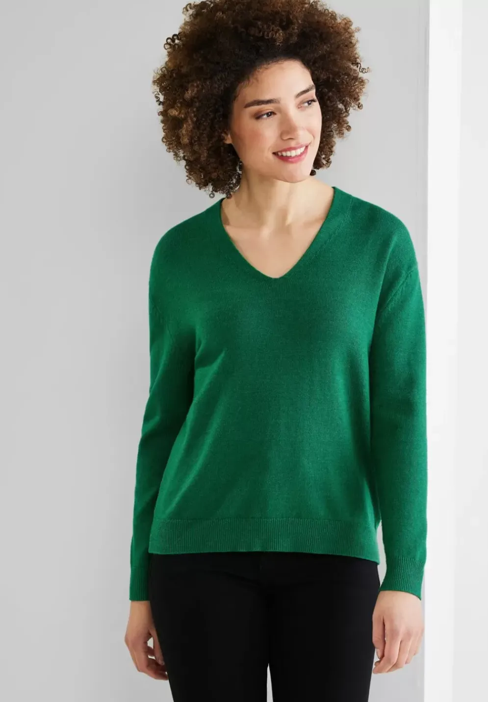 Pullover Mit V-Ausschnitt