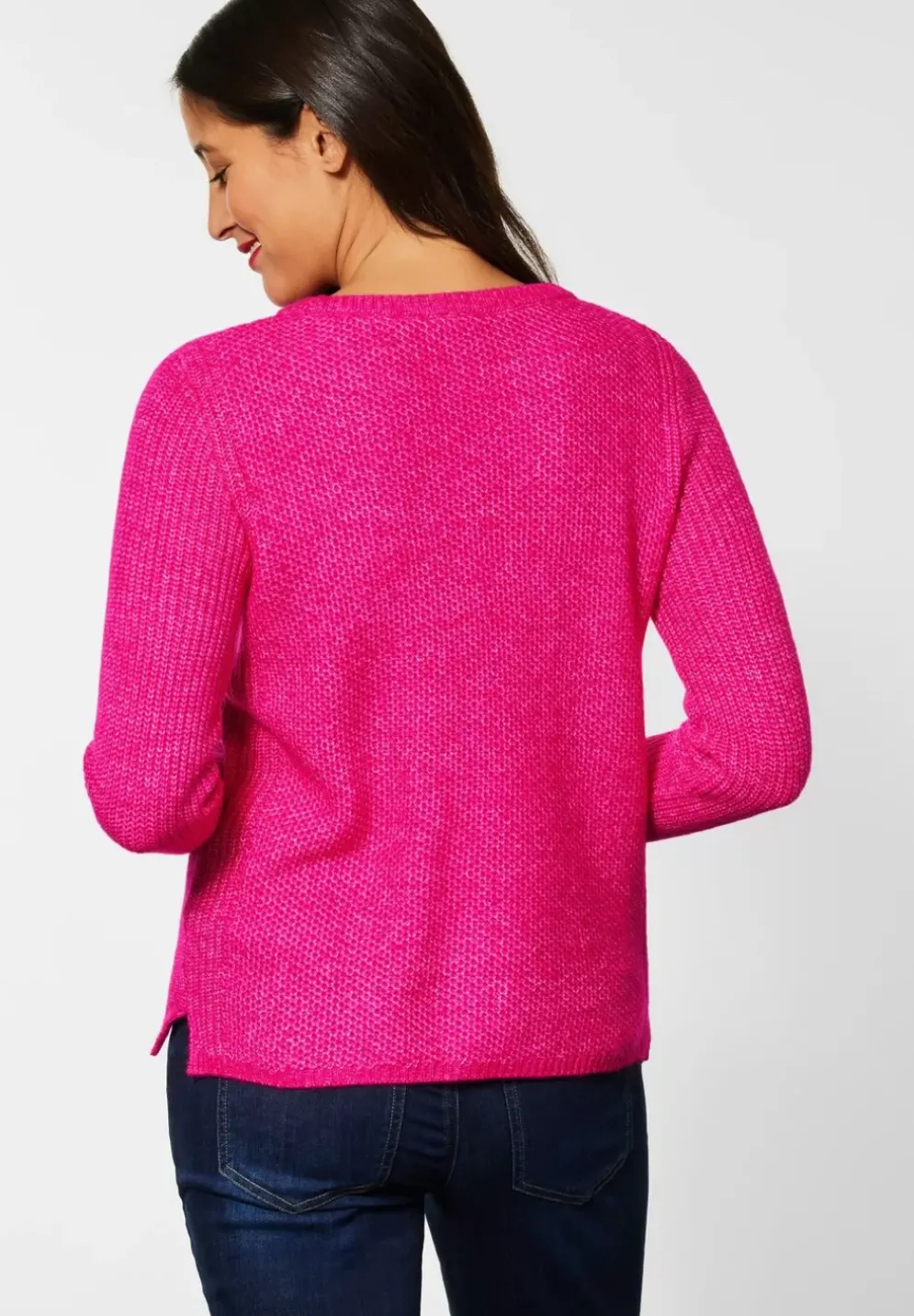 Pullover Mit Waffelstruktur