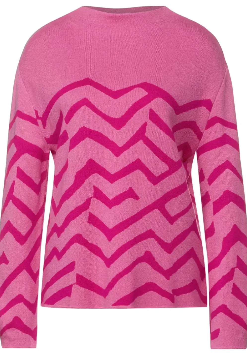 Pullover Mit Zick Zack Print