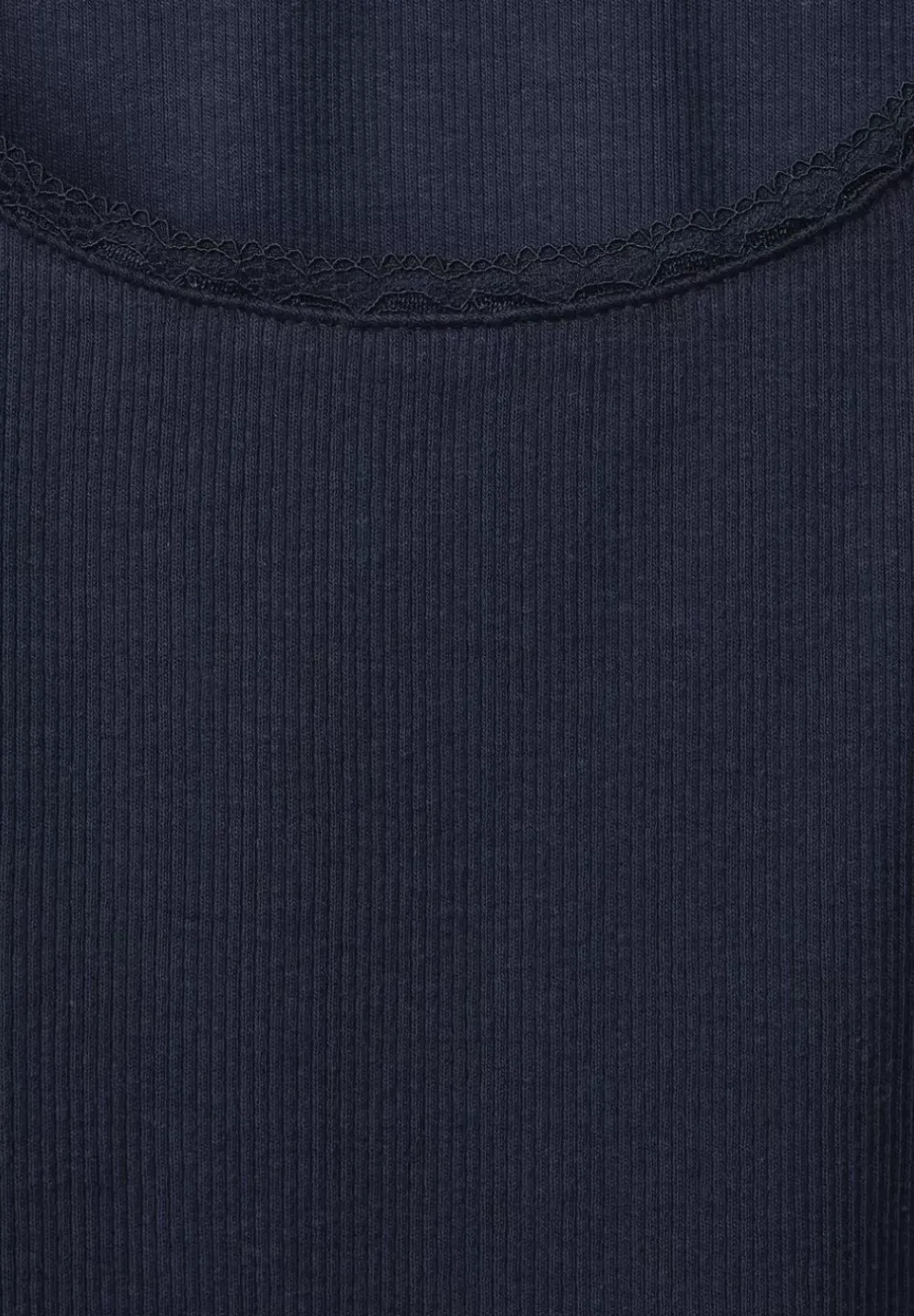 Ripp Top Mit Spitze