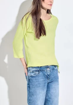 Rippshirt Mit 3/4 Armel