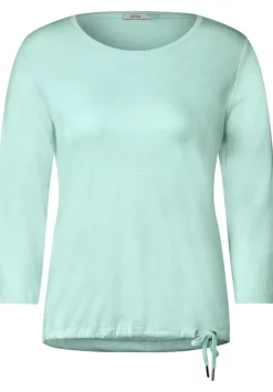 Rippshirt Mit 3/4 Armel