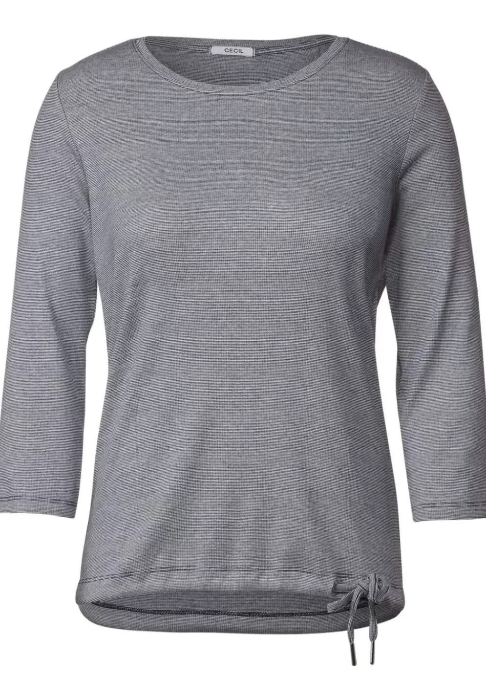 Rippshirt Mit 3/4 Armel