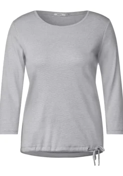 Rippshirt Mit 3/4 Armel