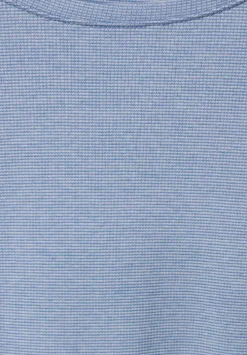Rippshirt Mit 3/4 Armel