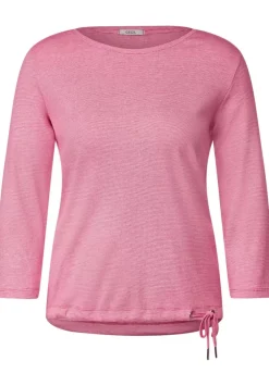 Rippshirt Mit 3/4 Armel