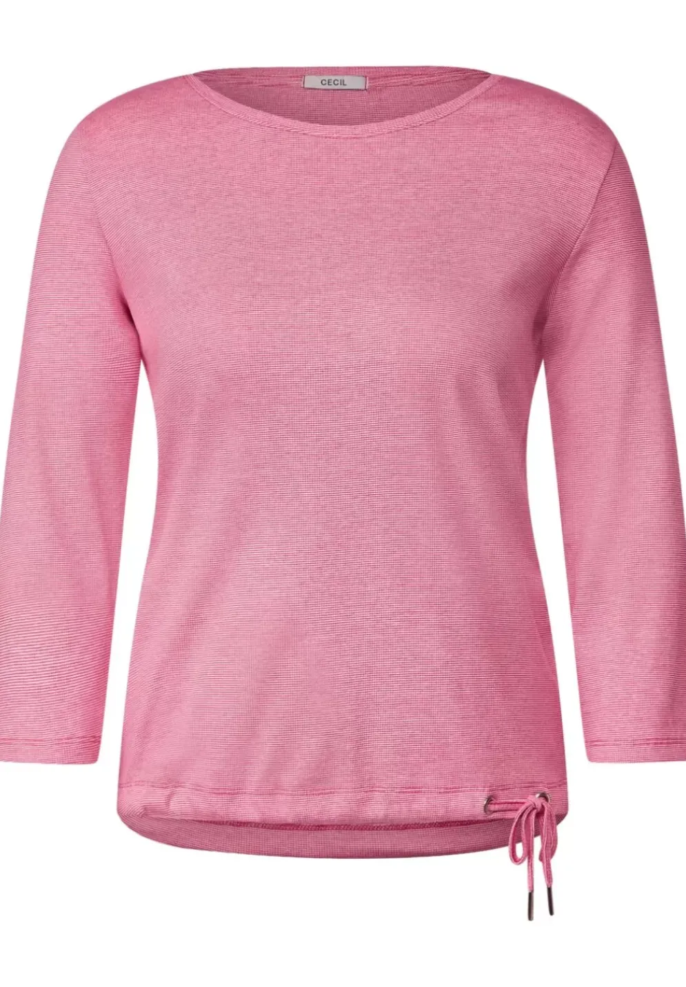 Rippshirt Mit 3/4 Armel