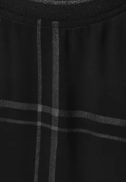 Rundhalsbluse Mit Coating