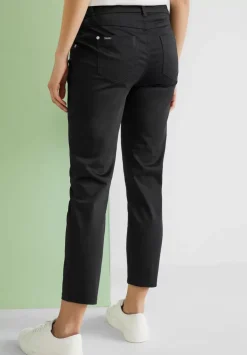 Satinierte Casual Fit Hose