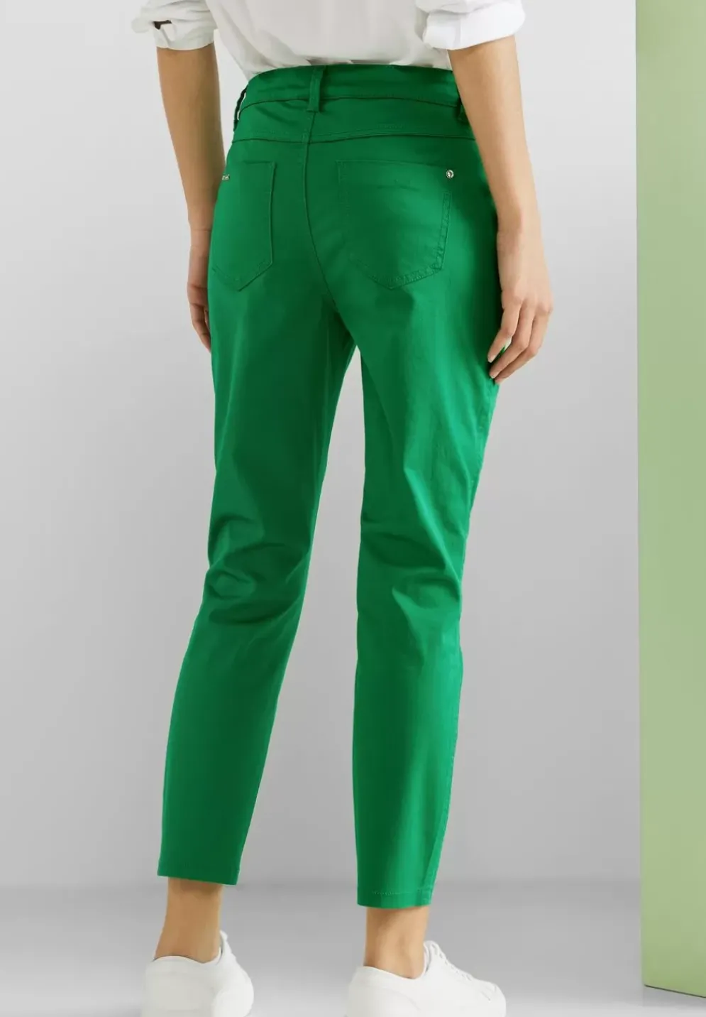 Satinierte Casual Fit Hose