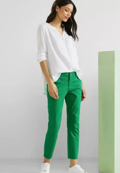 Satinierte Casual Fit Hose