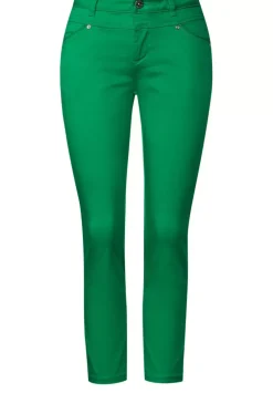 Satinierte Casual Fit Hose