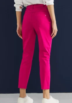 Satinierte Casual Fit Hose