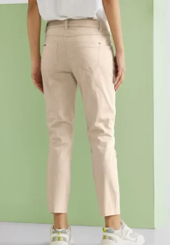 Satinierte Casual Fit Hose