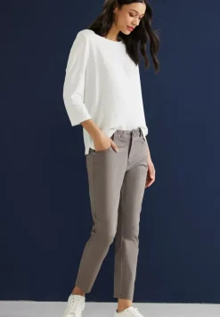 Satinierte Casual Fit Hose