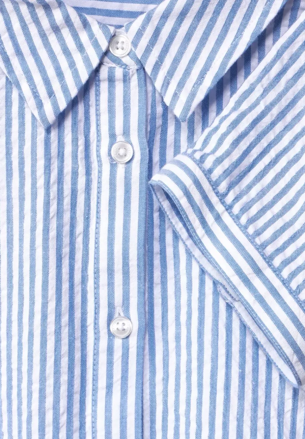 Seersucker Streifen Kleid