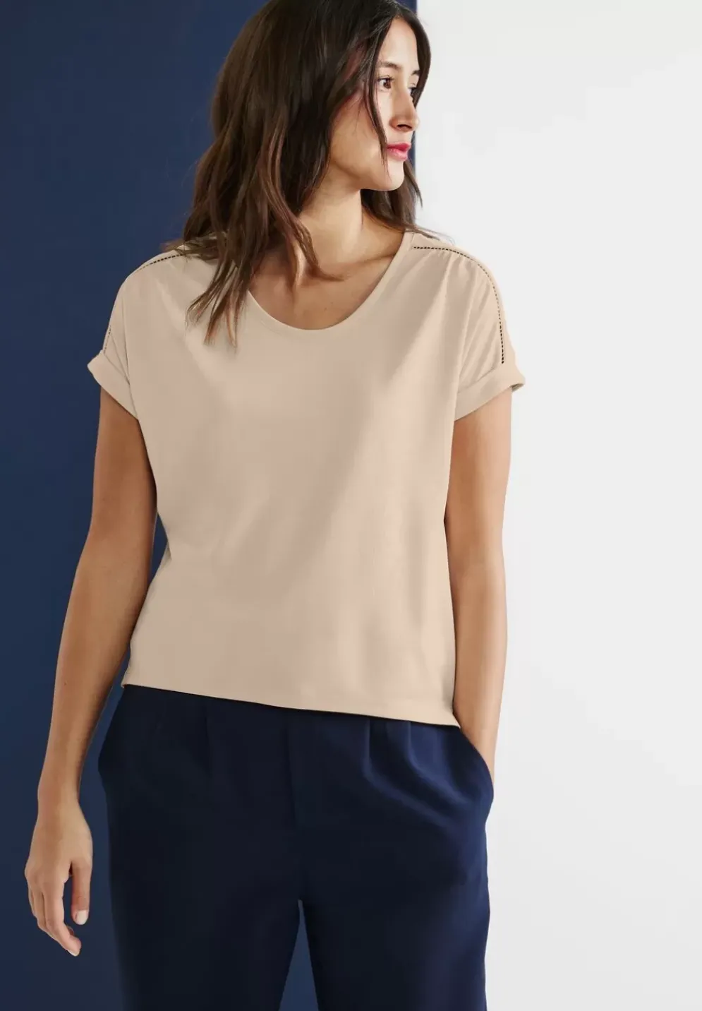 Seidenlook T-Shirt
