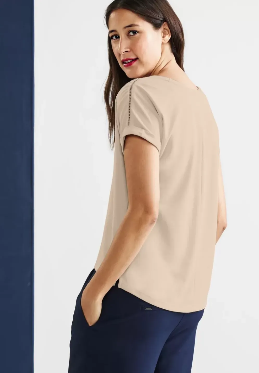 Seidenlook T-Shirt