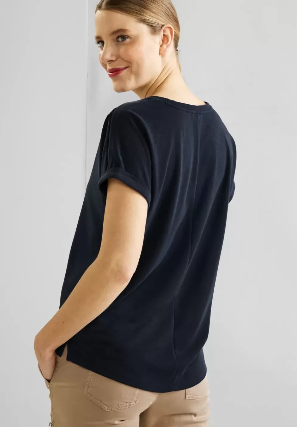 Seidenlook T-Shirt