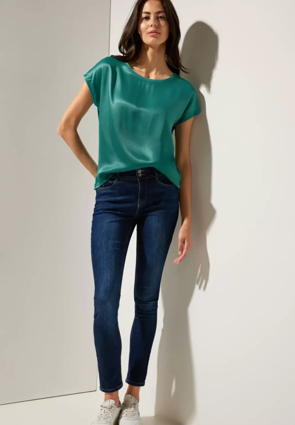 Shiny Materialmix Shirt
