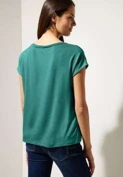 Shiny Materialmix Shirt